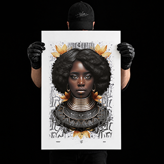 2:3 Ratio print sizes shown with Amina
